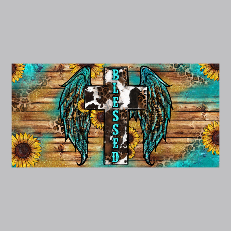 Blessed Cros Sunflowers Long Sleeve Tee by RanaPortraitStore | Teevron