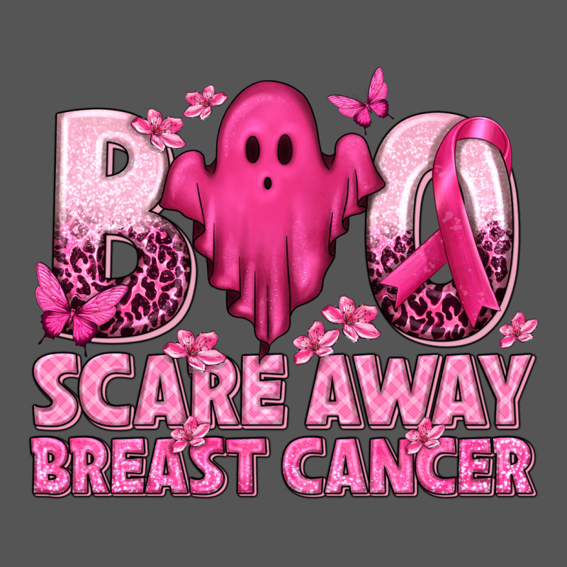 Boo Scare Away Breast Cancer Zipper Hoodie by texasbilliewilder | Teevron