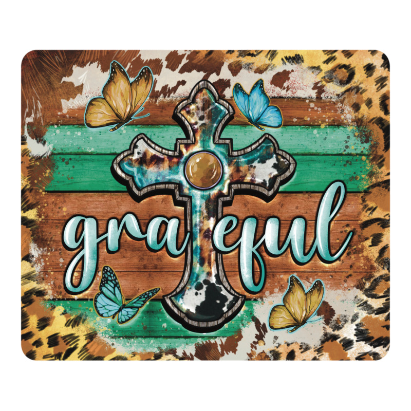 Grateful Cross Mousepad Classic Tee by BarkalooDesign | Teevron
