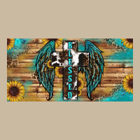 Western Blessed Cros Sunflowers Licence Plate Long Sleeve Tee | Teevron
