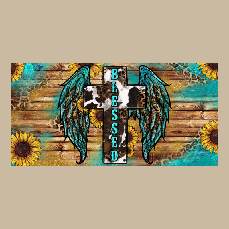 Western Blessed Cros Sunflowers Licence Plate Long Sleeve Tee by RanaPortraitStore | Teevron