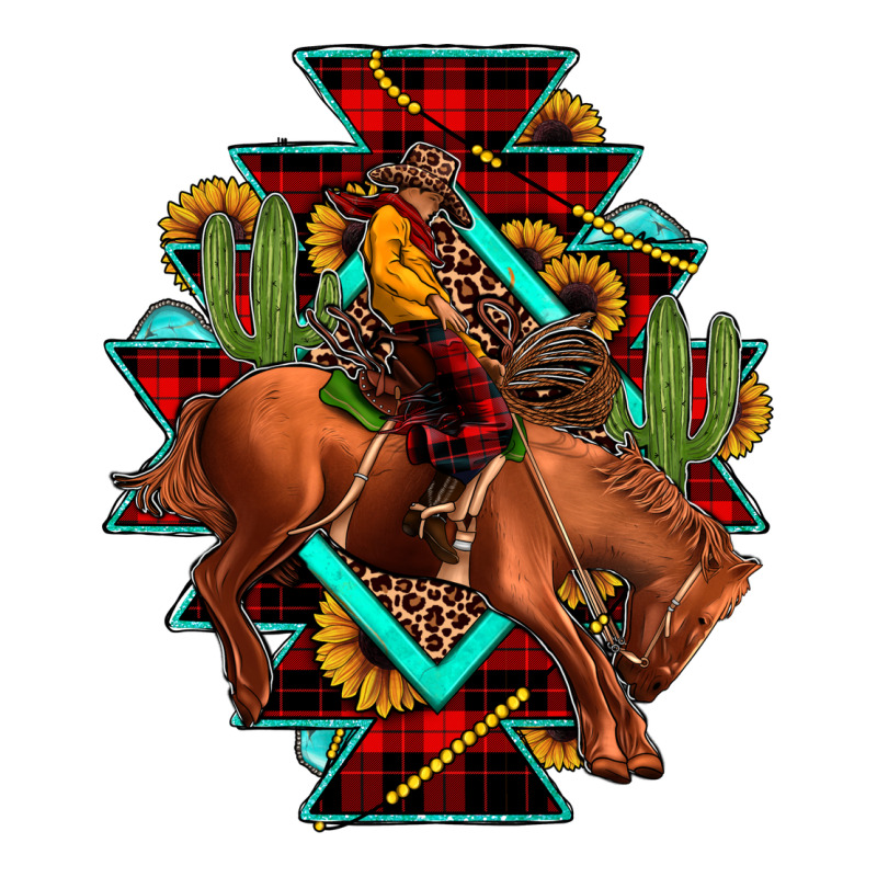 Aztec Rodeo Cowboy Christmas Premium Sweatshirt by JahusDesignShop | Teevron