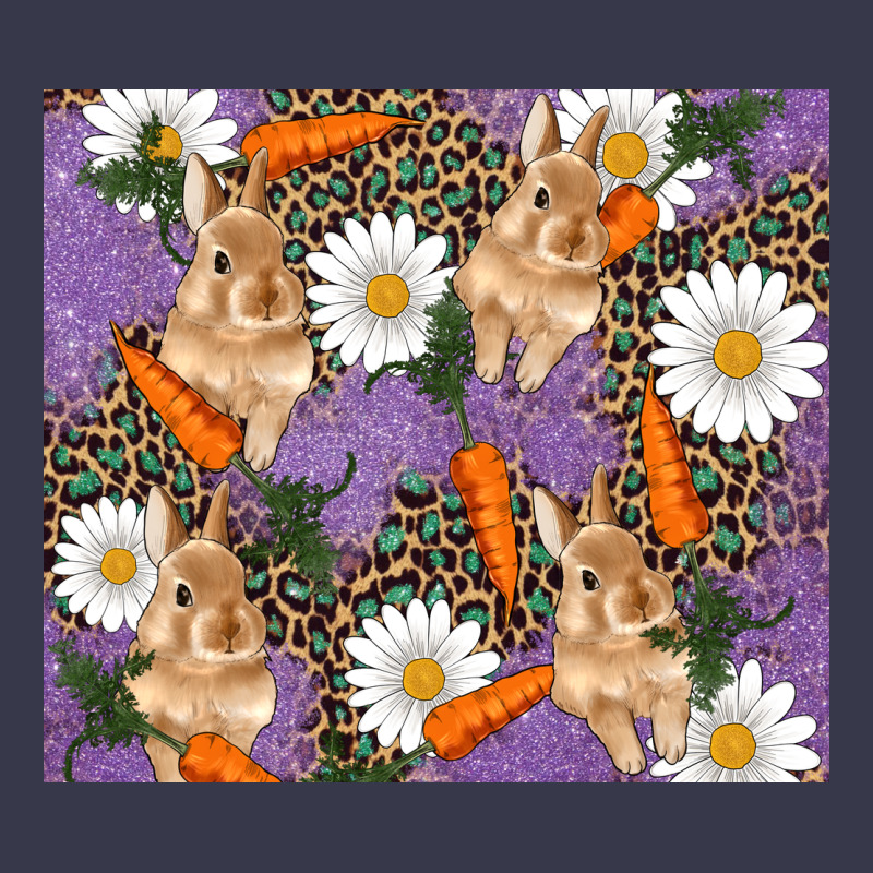 Easter Bunny Carrot Daisys Leopard Glitter Long Sleeve Tee by RanaPortraitStore | Teevron