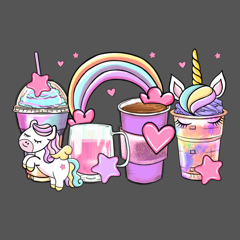 Unicorn Coffee Cups Zipper Hoodie by Zillion Design Studio | Teevron