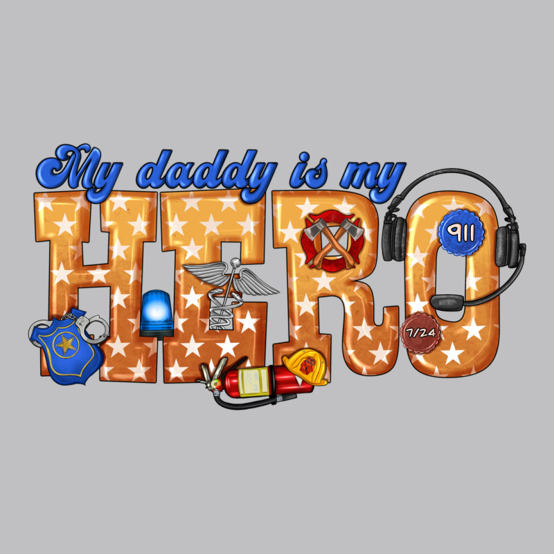 My Daddy Is My Hero Dispatcher Long Sleeve Tee by texasbilliewilder | Teevron