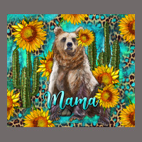 Mama Bear With Sunflowers And Cactus Urban Heavy Tee | Teevron