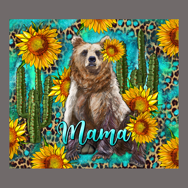 Mama Bear With Sunflowers And Cactus Urban Heavy Tee by Artiststas | Teevron