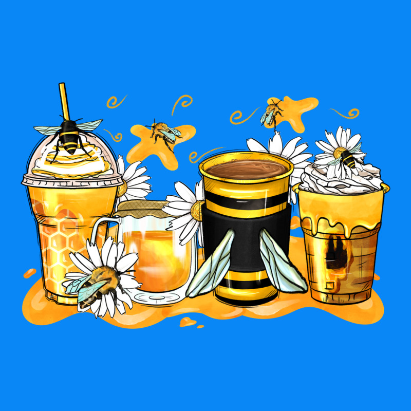 Bumble Bee Coffee Cups Zipper Hoodie by Zillion Design Studio | Teevron