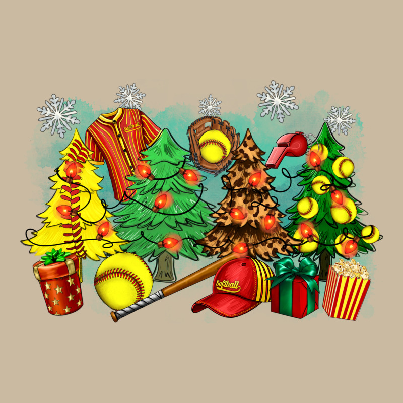 Christmas Trees With Softball Long Sleeve Tee by Zillion Design Studio | Teevron