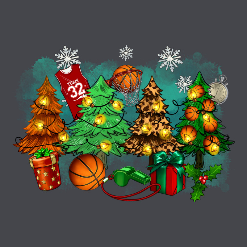 Christmas Trees With Basketball Long Sleeve Tee by Zillion Design Studio | Teevron