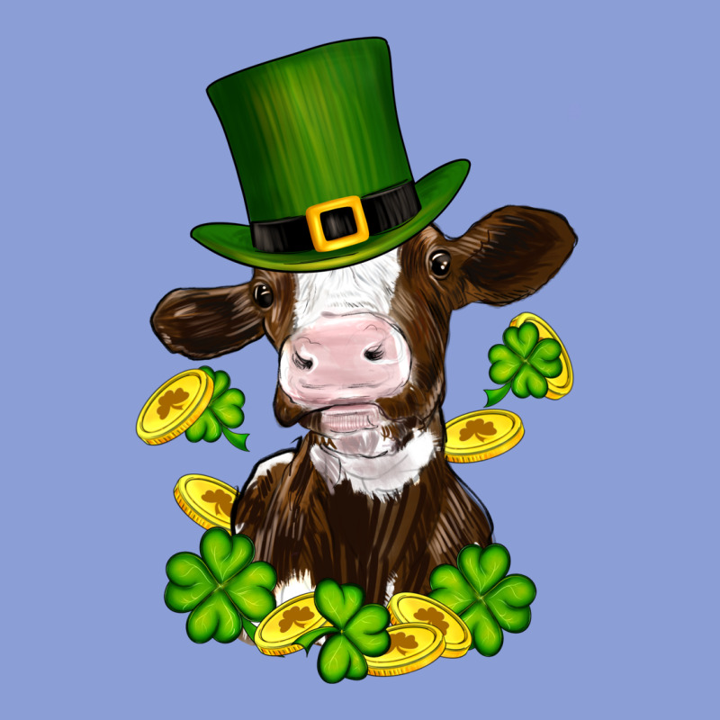 St Patricks Day Cow Long Sleeve Tee by RanaPortraitStore | Teevron