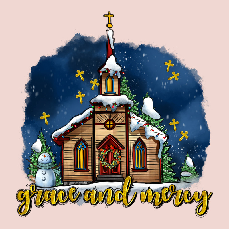 Christmas Church And Snow Grace And Mercy Premium Sweatshirt by AdoDesignShop | Teevron