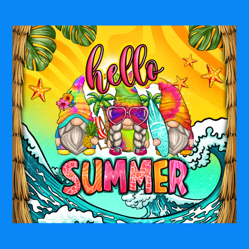 Hello Summer Gnomes Zipper Hoodie by Zillion Design Studio | Teevron