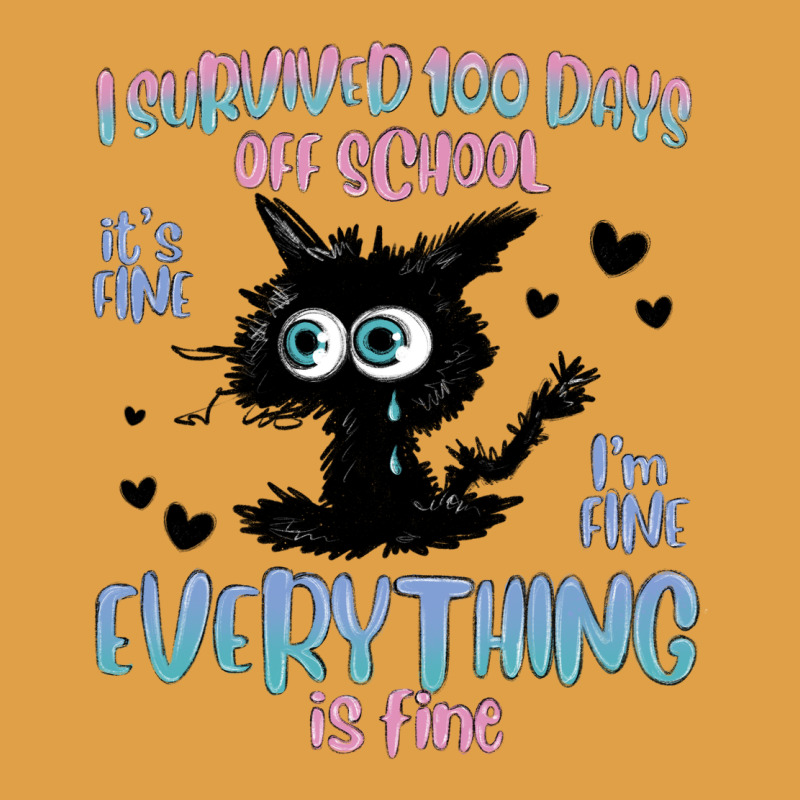 I Survived 100 Days Of School Cat Premium Hoodie by MaliasSmallBusiness | Teevron