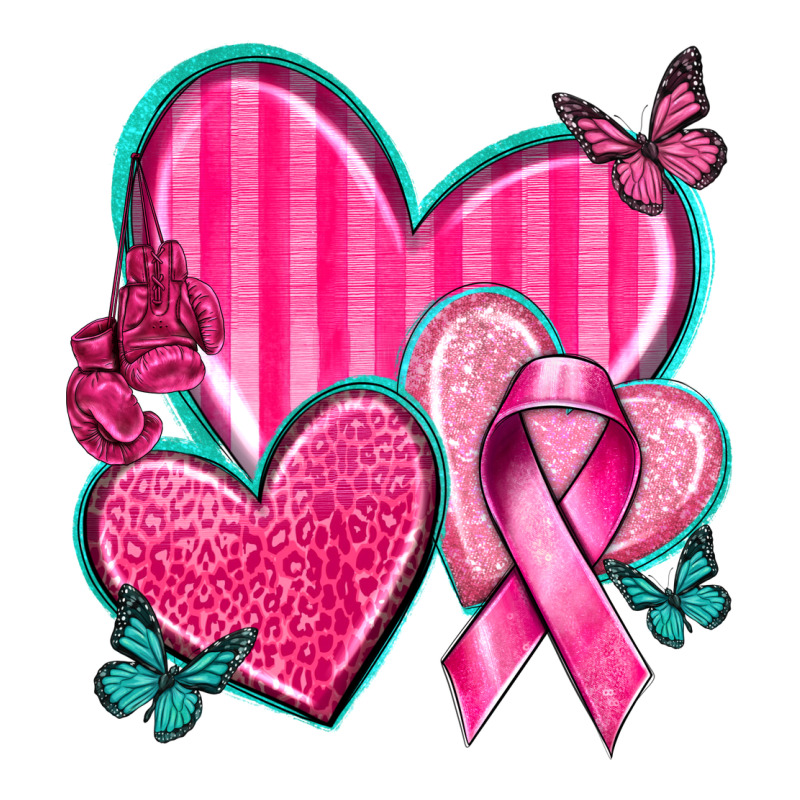 Breast Cancer Hearts Zipper Hoodie by texasbilliewilder | Teevron