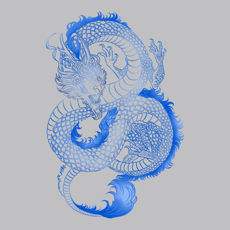 Blue Dragon Long Sleeve Tee by RanaPortraitStore | Teevron