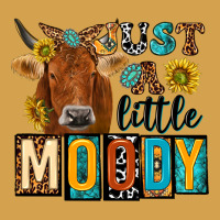 Just A Little Moody With Cow Urban Hoodie | Teevron