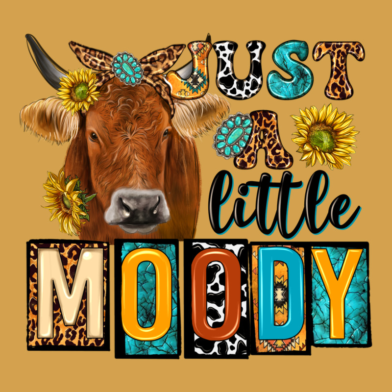 Just A Little Moody With Cow Urban Hoodie by NancyCooperArtShop | Teevron