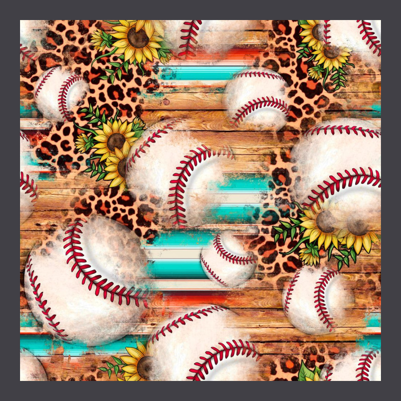 Baseball Leopard Sunflower Seamless Pattern Heavyweight Hoodie by JahusDesignShop | Teevron