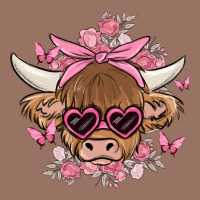 Cow With Flowers And Butterflies Premium Hoodie | Teevron
