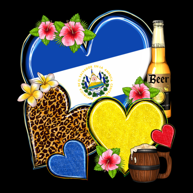 El Salvador Hearts Urban Hoodie by NancyCooperArtShop | Teevron