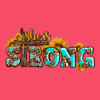 She Is Strong With Cross Premium Sweatshirt | Teevron