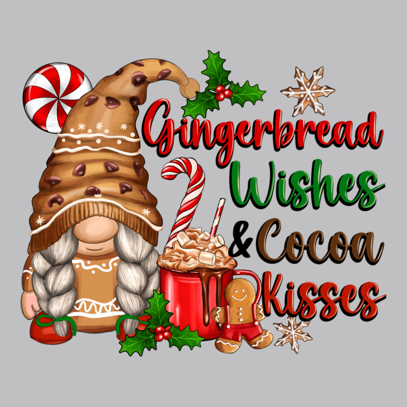 Gingerbread Wishes And Cocoa Kisses Long Sleeve Tee by Zillion Design Studio | Teevron