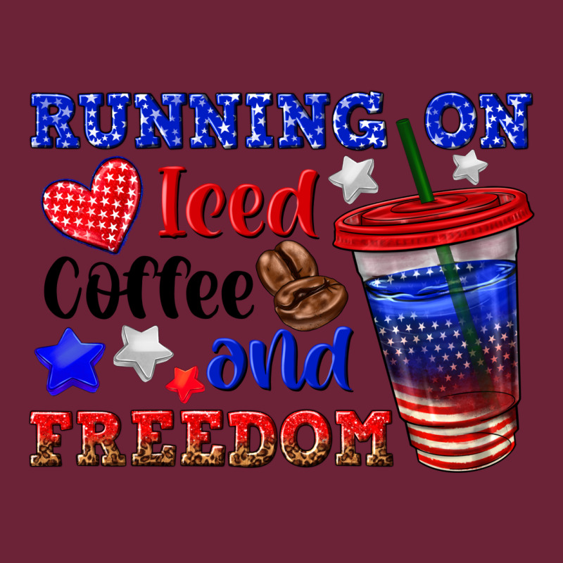 Running On Iced Coffe And Freedom Long Sleeve Tee by texasbilliewilder | Teevron