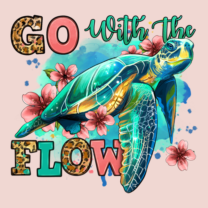 Go With The Flow Floral Turtle Premium Sweatshirt by Jasminsmagicworld | Teevron