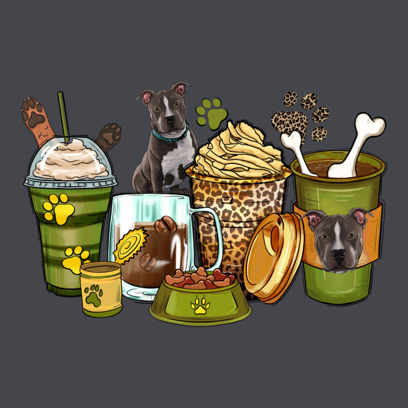 Pitbull Coffee Cups Long Sleeve Tee by Zillion Design Studio | Teevron