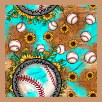 Baseball Turquoise Sunflower Seamless Pattern Heavyweight Hoodie | Teevron