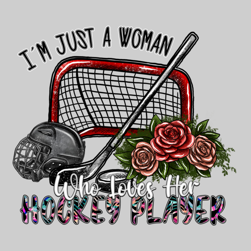 I'm Just A Woman Who Loves Her Hockey Player Premium Tee by SublimationCraftShop | Teevron
