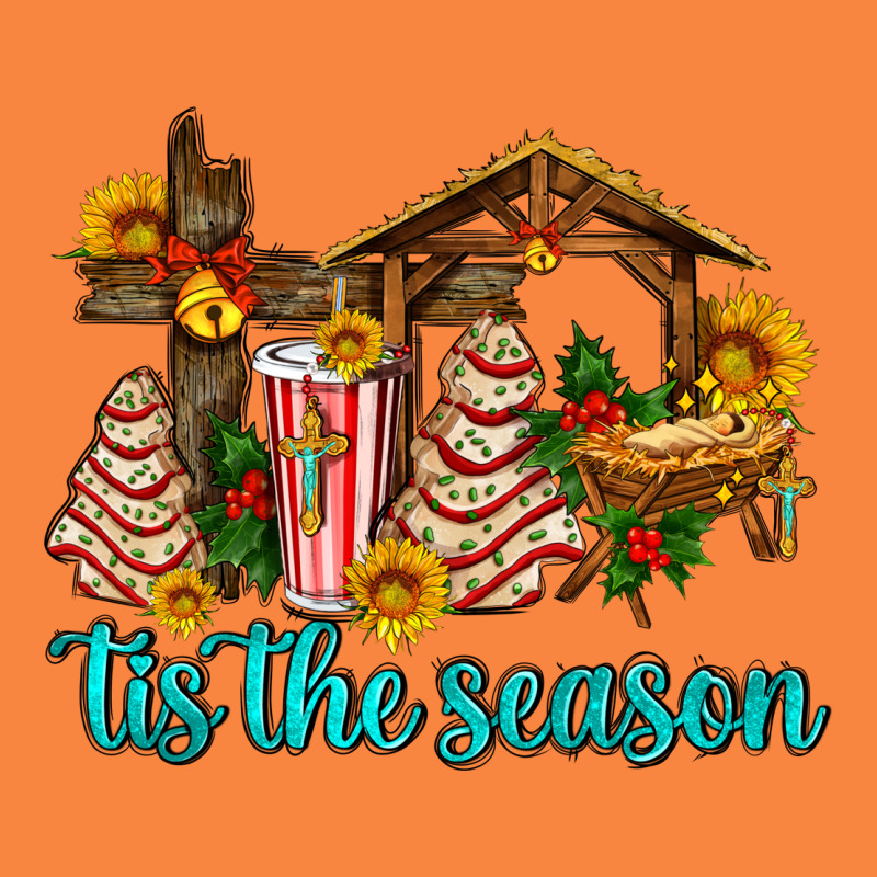 Tis The Seasin With Christmas Cake Abd Jesus Premium Sweatshirt by AdoDesignShop | Teevron
