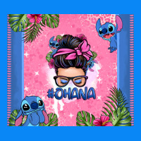 Ohana Stitch Messy Bun Zipper Hoodie | Teevron