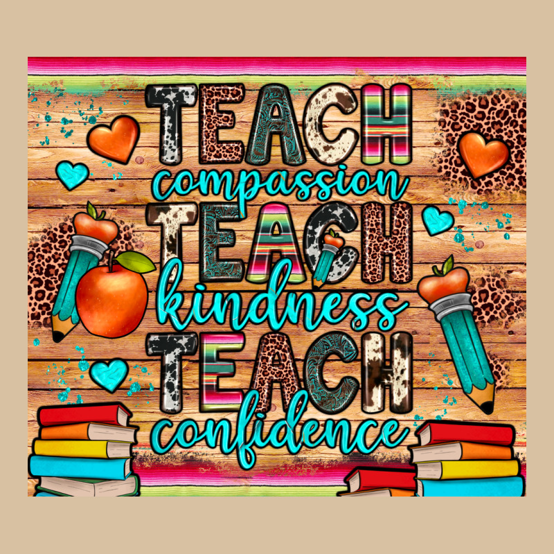 Teach Compassion Kindness Confidence Heavyweight Hoodie by JahusDesignShop | Teevron
