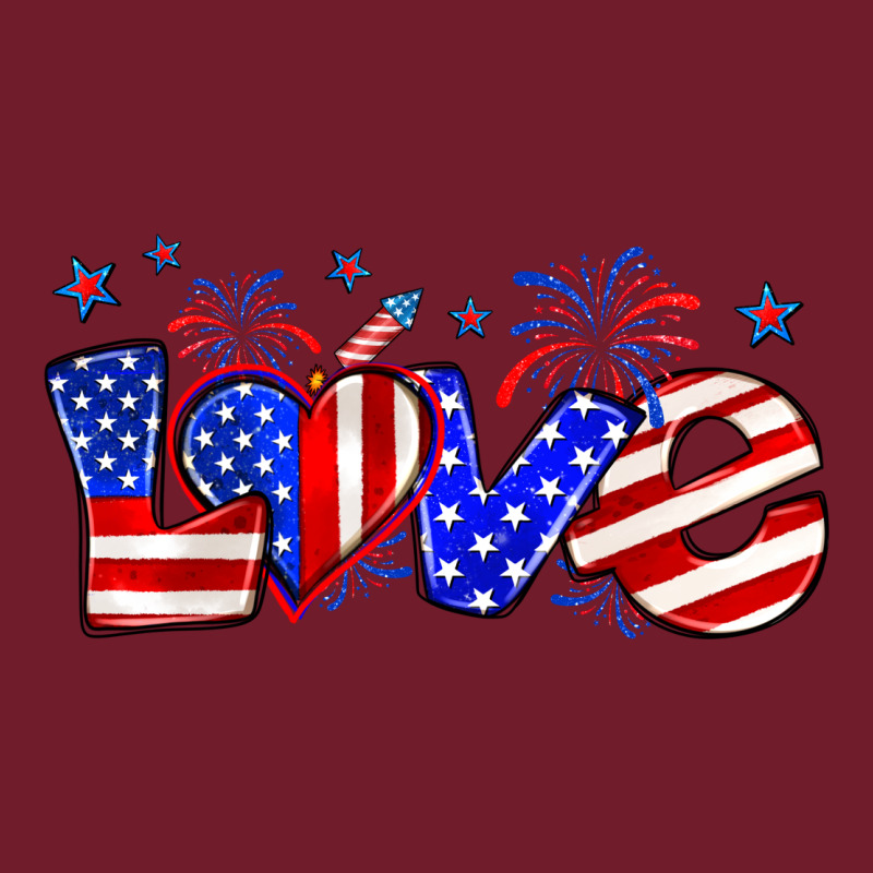 Love 4th Of July Zipper Hoodie by Zillion Design Studio | Teevron