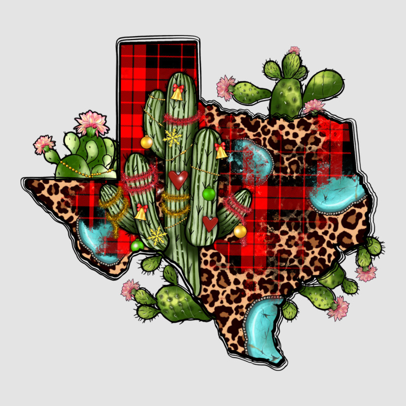 Cactus Christmas Texas Map Premium Sweatshirt by JahusDesignShop | Teevron