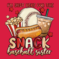 I'm Just Here For The Snack Baseball Sister Premium Hoodie | Teevron