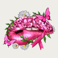 Breast Cancer With Ribbon Pink Lips Zipper Hoodie | Teevron