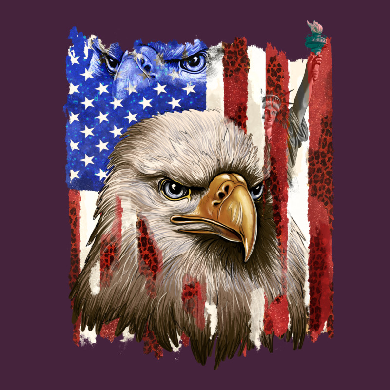 Usa Flag With Eagle Head Long Sleeve Tee by texasbilliewilder | Teevron