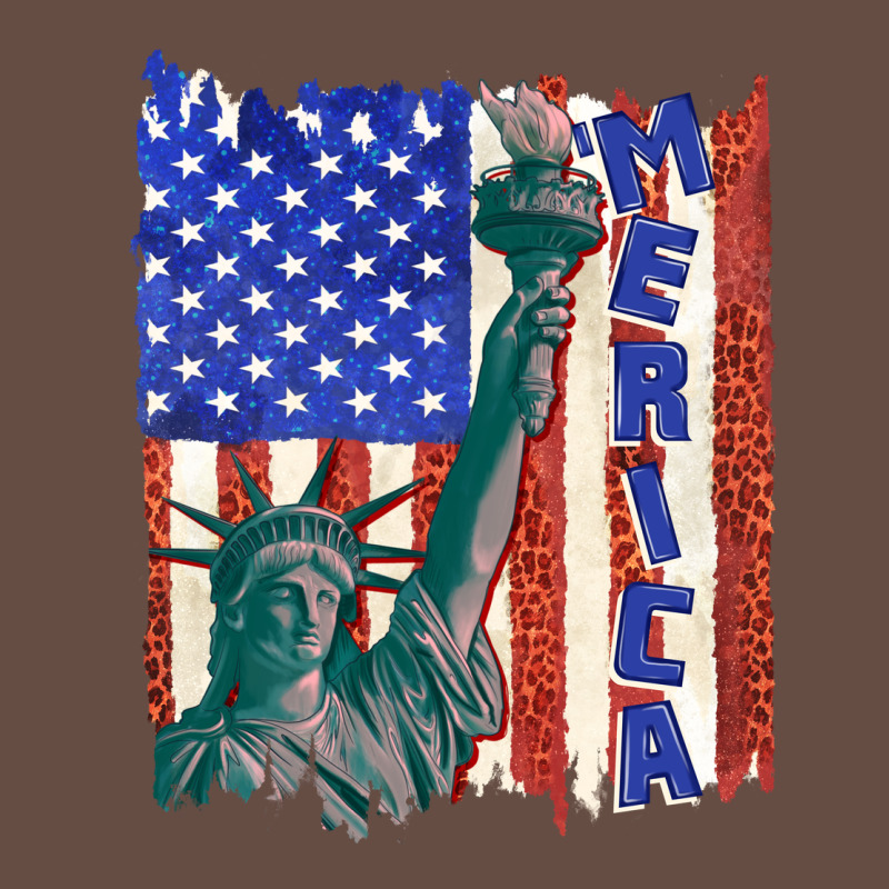Usa Flag With Statue Of Liberty Long Sleeve Tee by texasbilliewilder | Teevron