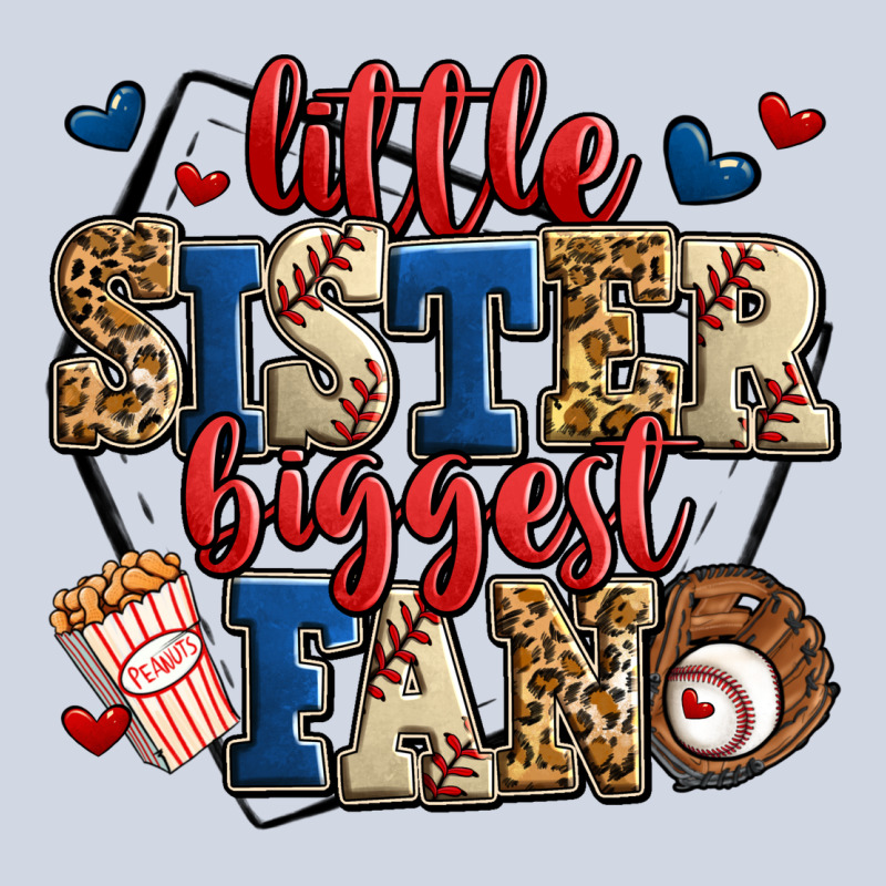 Little Sister Biggest Fan Baseball Premium Sweatshirt by Jasminsmagicworld | Teevron