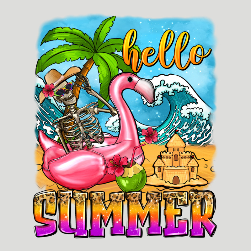 Hello Summer Skeleton Zipper Hoodie by Zillion Design Studio | Teevron