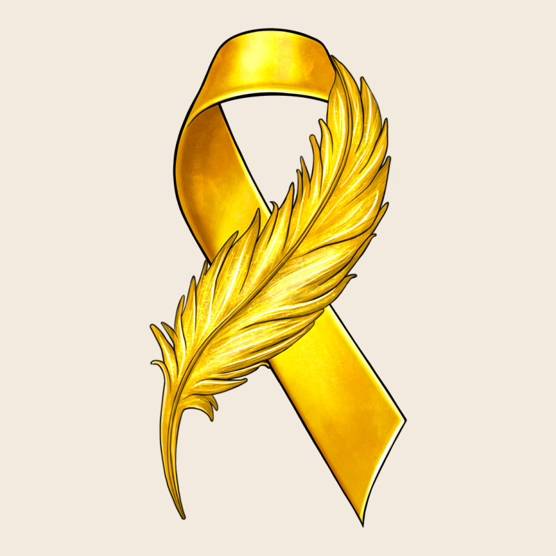 Childhood Cancer Ribbon With Feather Zipper Hoodie by texasbilliewilder | Teevron
