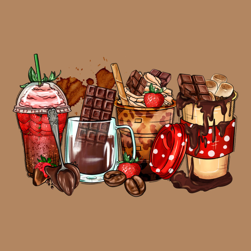Hot Chocolate Coffee Cups Long Sleeve Tee by Zillion Design Studio | Teevron