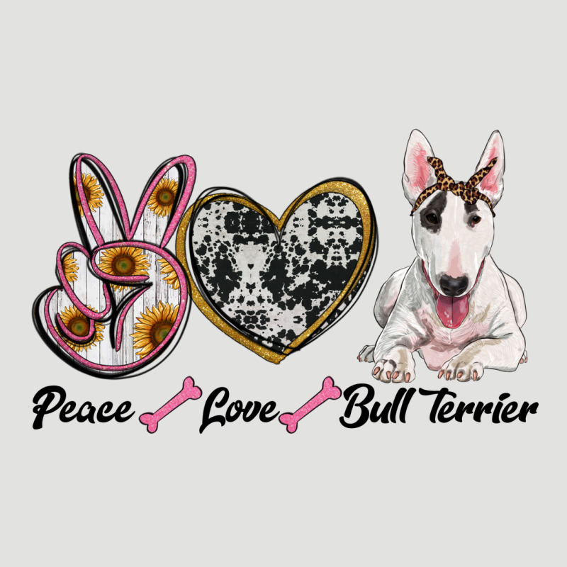 Peace Love Bull Terrier Classic Tee by RanaPortraitStore | Teevron