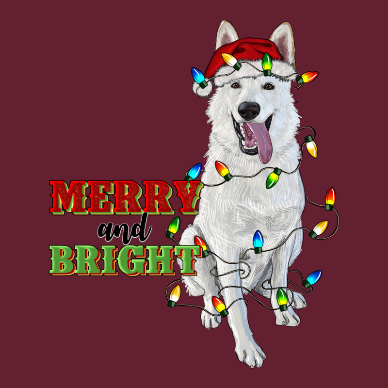 Merry And Bright White Shepherd Classic Tee by RanaPortraitStore | Teevron