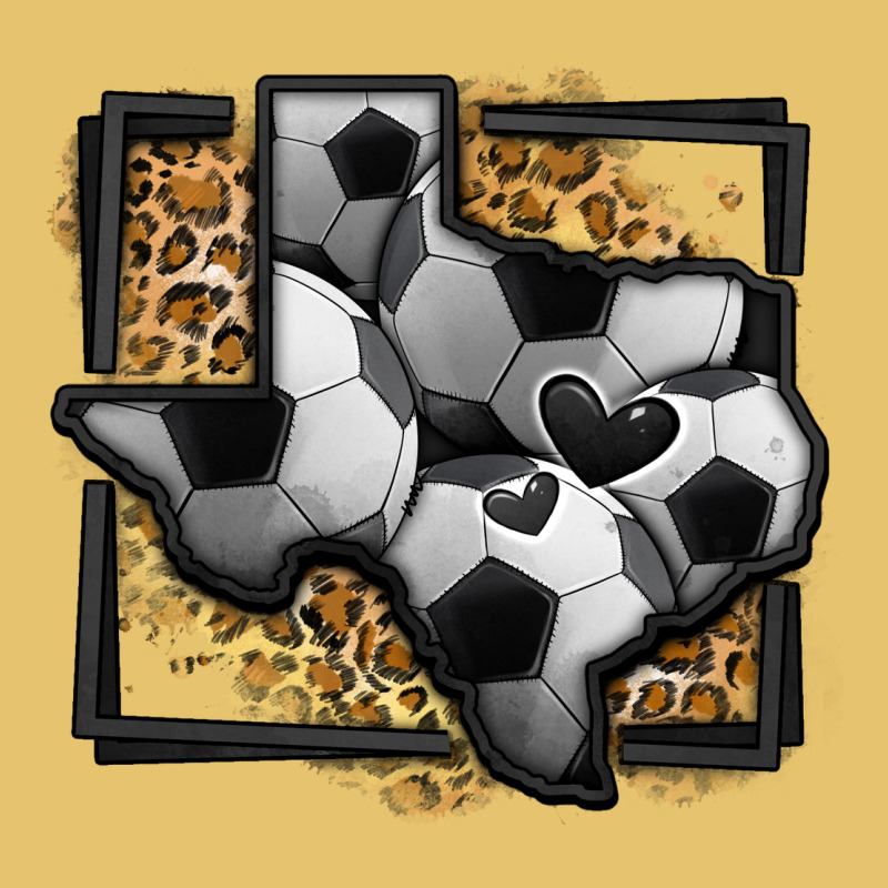 Leopard Soccer Texas Map Premium Sweatshirt by Jasminsmagicworld | Teevron