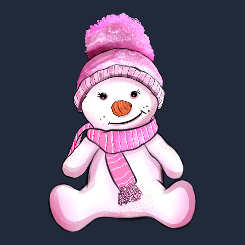 Winter Pink Snowman And Hat Premium Sweatshirt by AdoDesignShop | Teevron
