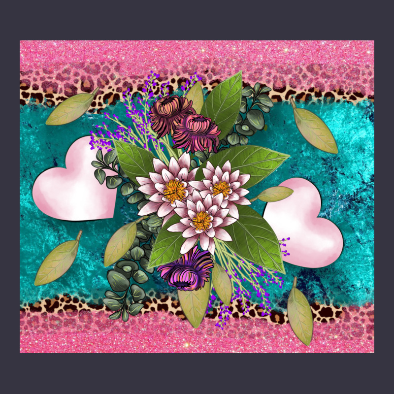 V.d Flowers And Hearts Vintage Hoodie by AdoDesignShop | Teevron
